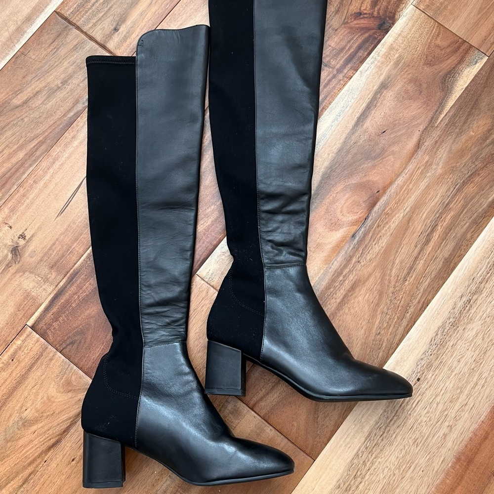 stuart weitzman over the knee boot, calf leather in size 5